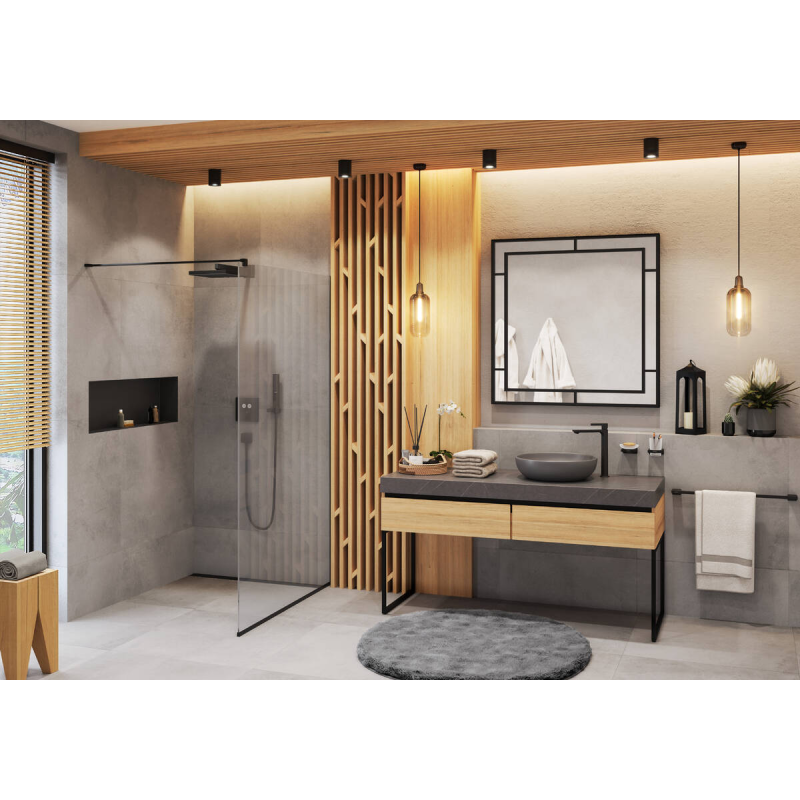 Hansgrohe FixFit Шланговое подсоединение Square с клапаном обратного тока, цвет покрытия черный матовый, (26455670)