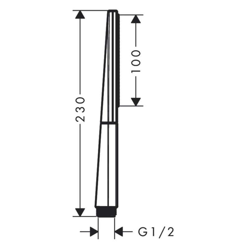 Hansgrohe Rainfinity Ручний душ-«паличка», колiр покриття чорний матовий, (26866670)