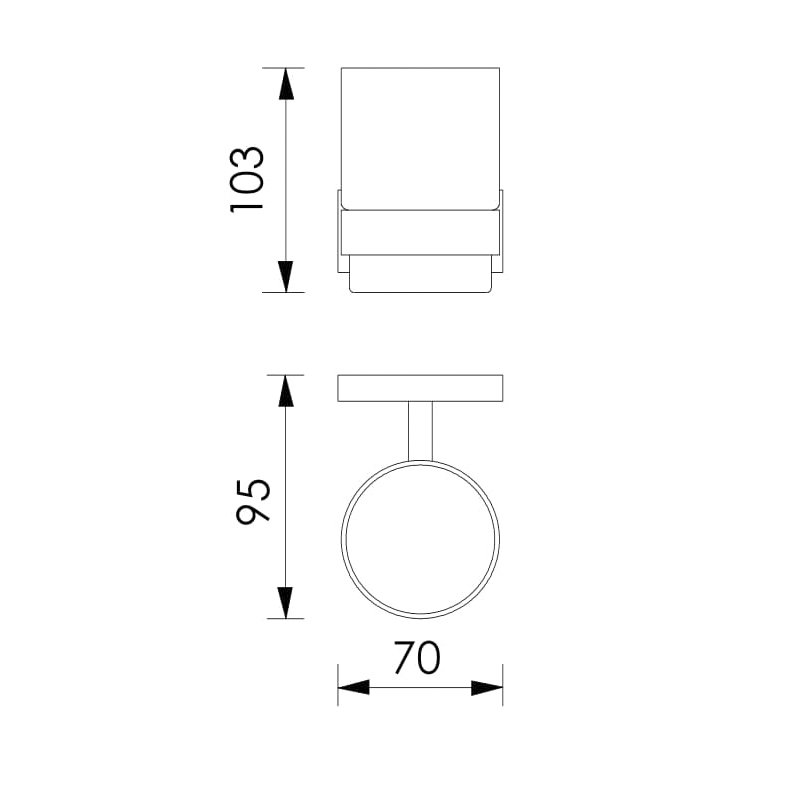IMPRESE VALTICE склянка для зубних щіток, (120320)