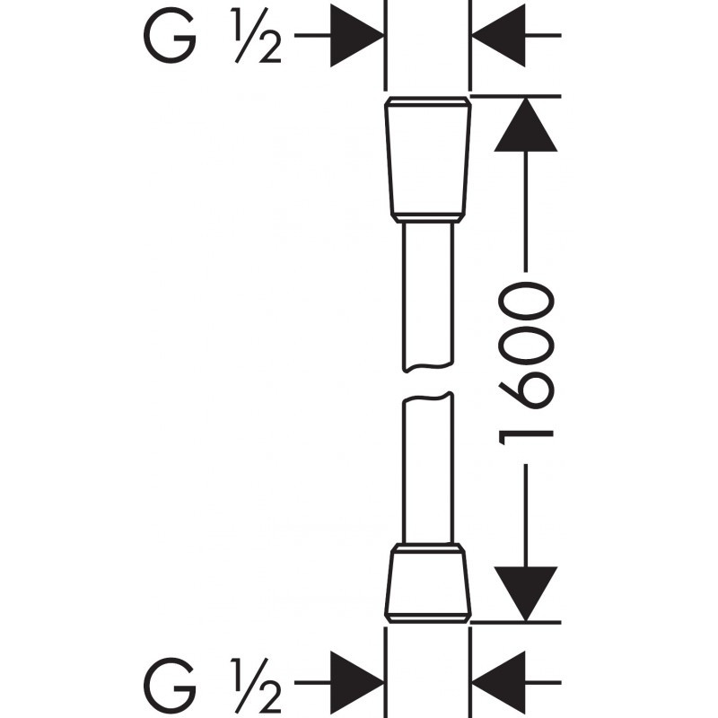 Hansgrohe Isiflex шланг душевой 160 см, Brushed Bronze, (28276140)