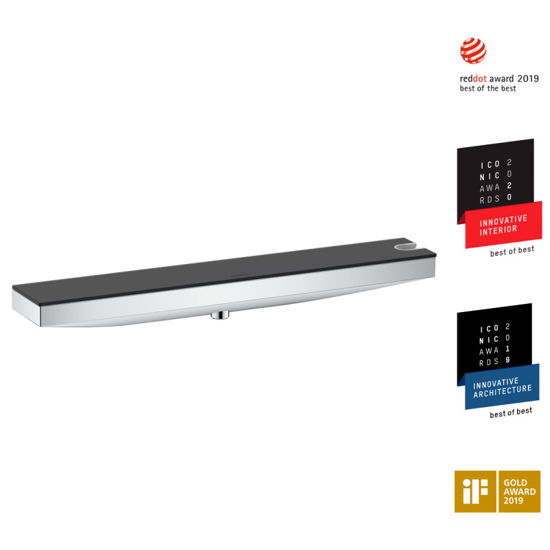 Hansgrohe Rainfinity Шлангове під`єднання, з тримачем для душу Porter 500 та поличкою L, хром, (26843000)