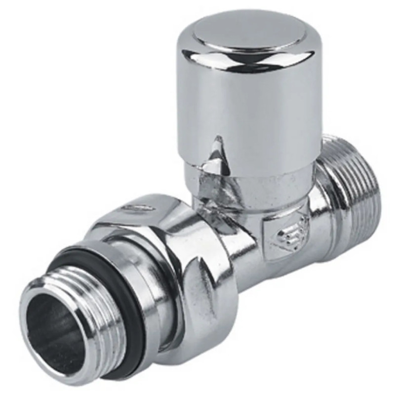 Carlo Poletti Кран отсекающий прямой ХРОМ Ø1/2" х 24-19 FIRST (V140611CB)