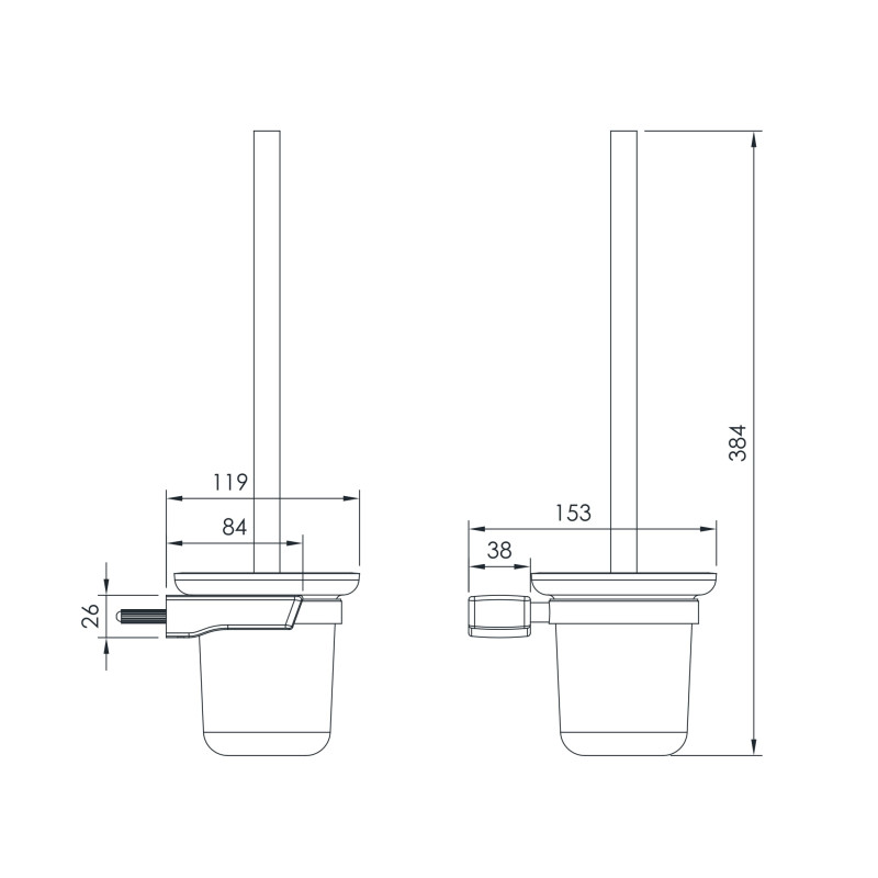 IMPRESE GRAFIKY щітка для унітазу, (ZMK04180826)