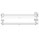 Hansgrohe Logis Рушникосушарка, хром, (41716000)