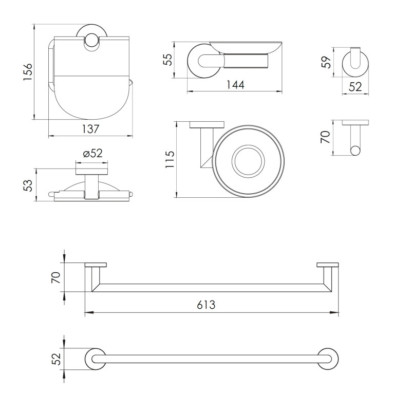 IMPRESE HRANICE набір аксесуарів (4 в 1), (100014)