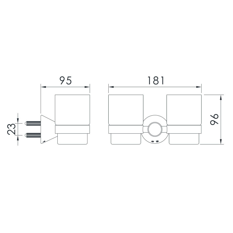 IMPRESE PODZIMA ZRALA склянка для зубних щіток, подвійна, (ZMK02170824)