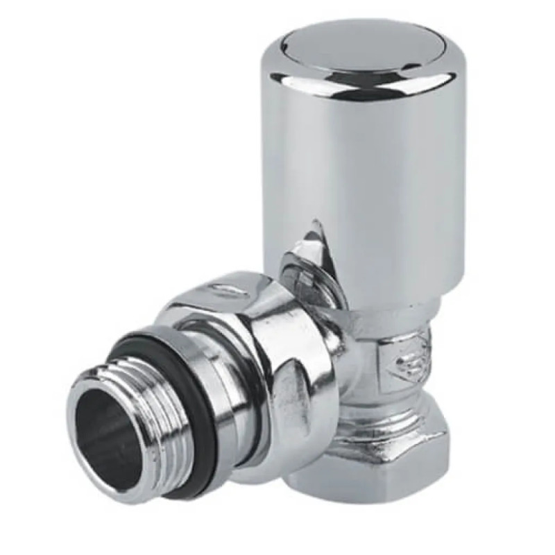 Carlo Poletti Кран отсекающий угловой ХРОМ Ø1/2" FIRST (V140410CB)