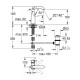 Grohe Essence New Змішувач для раковини, одноважiльний, (23462001)