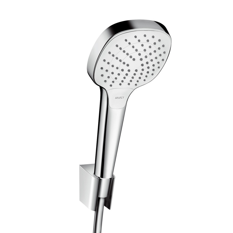 Hansgrohe Croma Select E Vario Porter Ручной душ, с держателем и шлангом1,6м, цвет белый, (26413400)