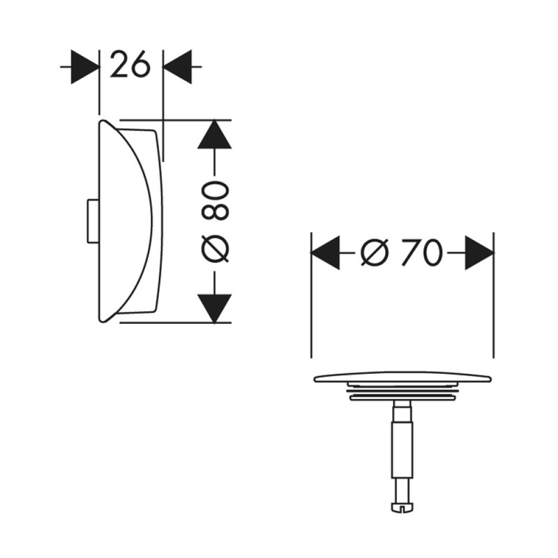 Hansgrohe Flexaplus Слив-перелив для ванны, (58185000)