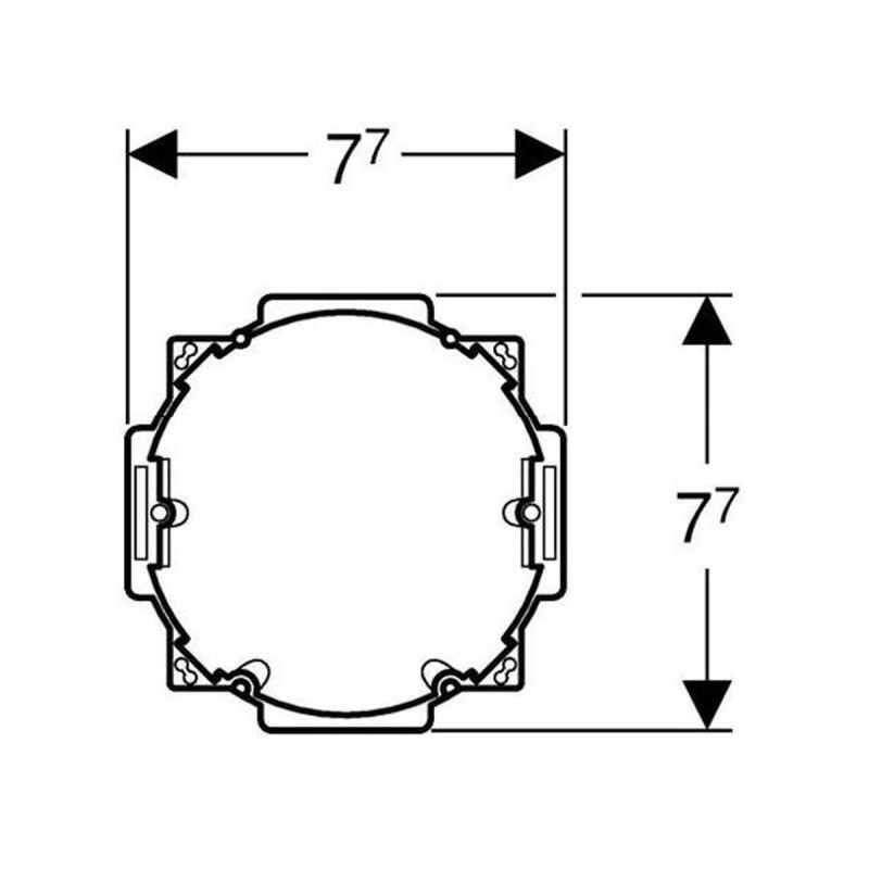 Geberit Hytronic Монтажный коплект с трансформатором для электропитания смесителей, (241.631.00.1)