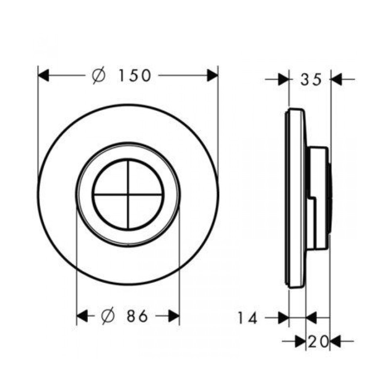 Hansgrohe iControl мobile наружная часть, (15942000)