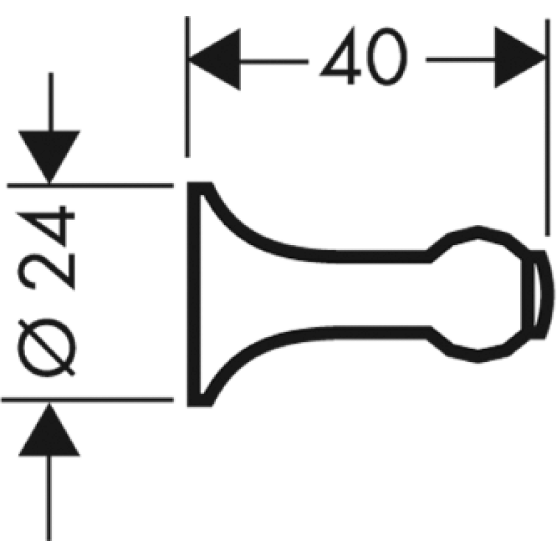 Axor Terrano Крючок, (41337000)