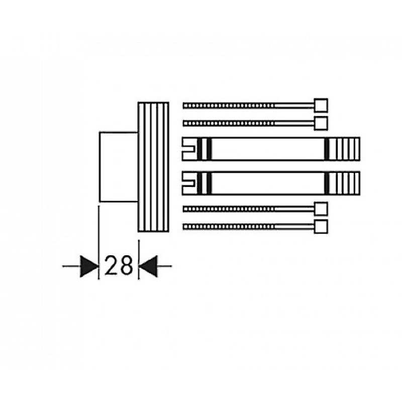 Axor Подовження 28 мм Starck 10980000, (10980000)