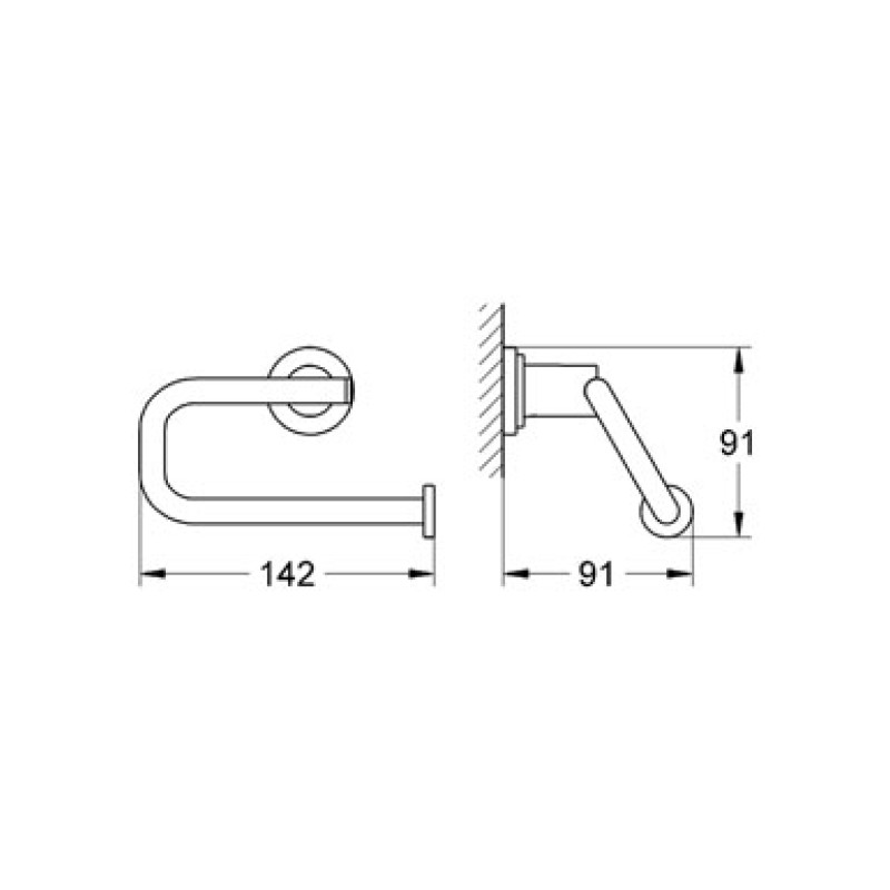 Grohe ATRIO (1) - Тримач паперу, хром, (40313000)