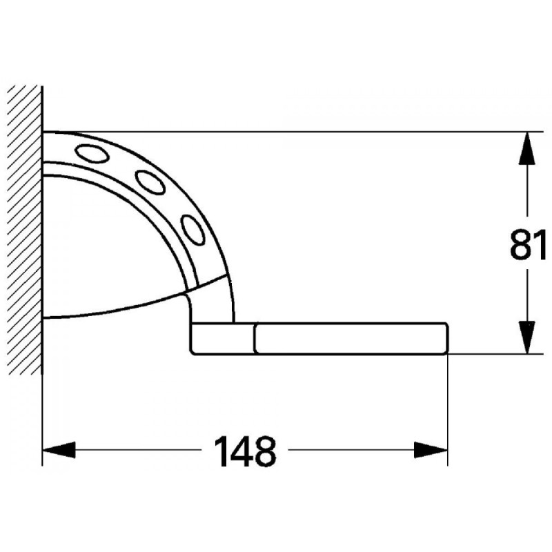 Grohe SENTOSA(1)-Держатель стакана 40223000, (40223000)