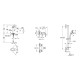 Grohe EUROSMART Набір змішувачів для душу (23324003+33555003+26907003), (UA123244M1)