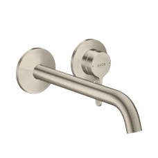 Axor ONE змішувач для умивальника 220, одноважільний, зі зливним гарнітуром, ПМ, шліфованний нікель, (48120820)