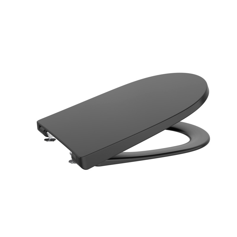 ROCA ONA сидіння для унітазу, швидкознімне, з системою плавного опускання, Supralit, чорний матовий, (A801E12081)