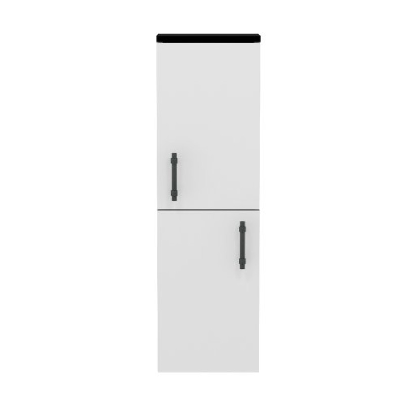 IMPRESE BLACK EDGE комплект мебели 70см, белый: тумба подвесная + умывальник накладной + пенал подвесной, (f32117W(3))