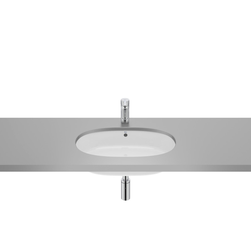 ROCA GAP умивальник 55*35см, що вбудовується під стільницю, овальний, без отвору під змішувач, (A3270YC000)