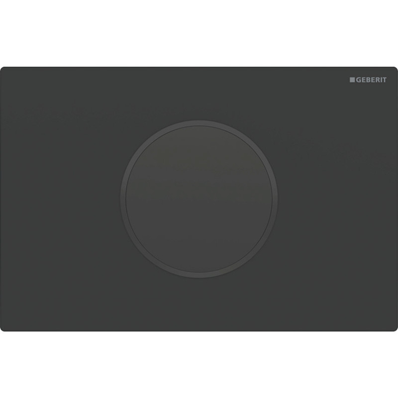 Geberit SIGMA10 ROUND змивна клавіша,автоматичне/ безконтактне змивання, живлення від мережі,чорний матовий/чорний, (115.907.16.6)