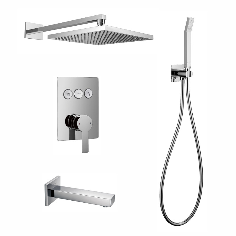 IMPRESE SMART CLICK система душова прихованого монтажу, змішувач 3 функції (ZMK101901202+ZMK101901220+ZMK101901221+ZMK101901230), хром, (ZMK1024010301)