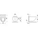 Laufen ILBAGNOALESSI Rimless унітаз підвісний 59*39см, білий матовий, (H8209717570001)