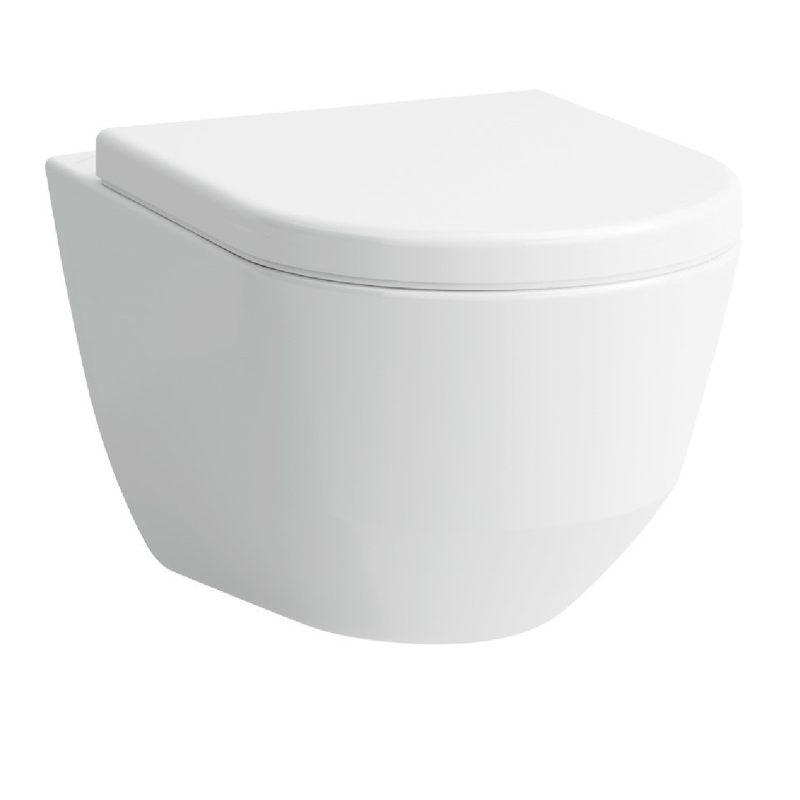 Laufen PRO Rimless унитаз подвесной 36*53см, покрытие LCC, в комплекте с сиденьем Slow-closing, с антибактериальным покрытием, (H8209664000001+H8969513000001)