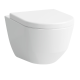 Laufen PRO Rimless унитаз подвесной 36*53см, покрытие LCC, в комплекте с сиденьем Slow-closing, с антибактериальным покрытием, (H8209664000001+H8969513000001)