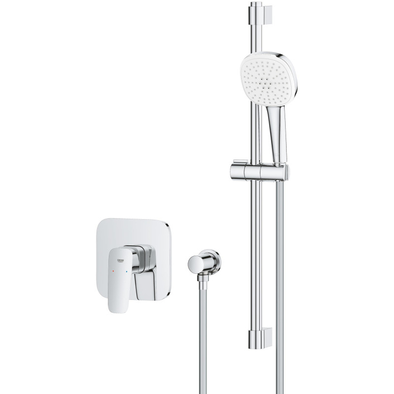 Grohe CUBEO набор для душа (смеситель в душ ПМ, скрытая часть,душевой набор),цвет хром, (1053350000)