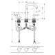 Hansgrohe TECTURIS S змішувач для умивальника на 3 отв зі зливним гарнітуром,колір хром, (73330000)