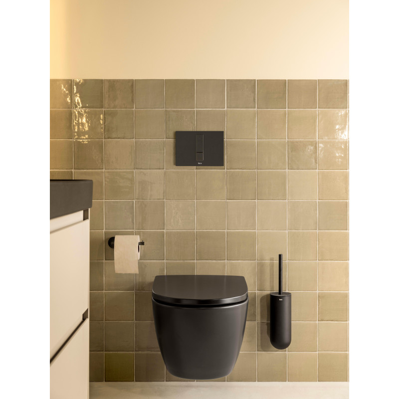 ROCA ONA Rimless унітаз підвісний 48см, CPT, без сидіння, колір чорний матовий, (A346688080)