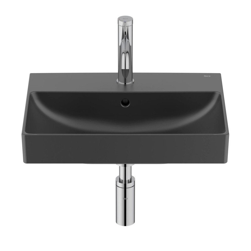 ROCA ONA умивальник Compacto 50x36 см, Fineceramic, колір чорний матовий, (A32768E080)