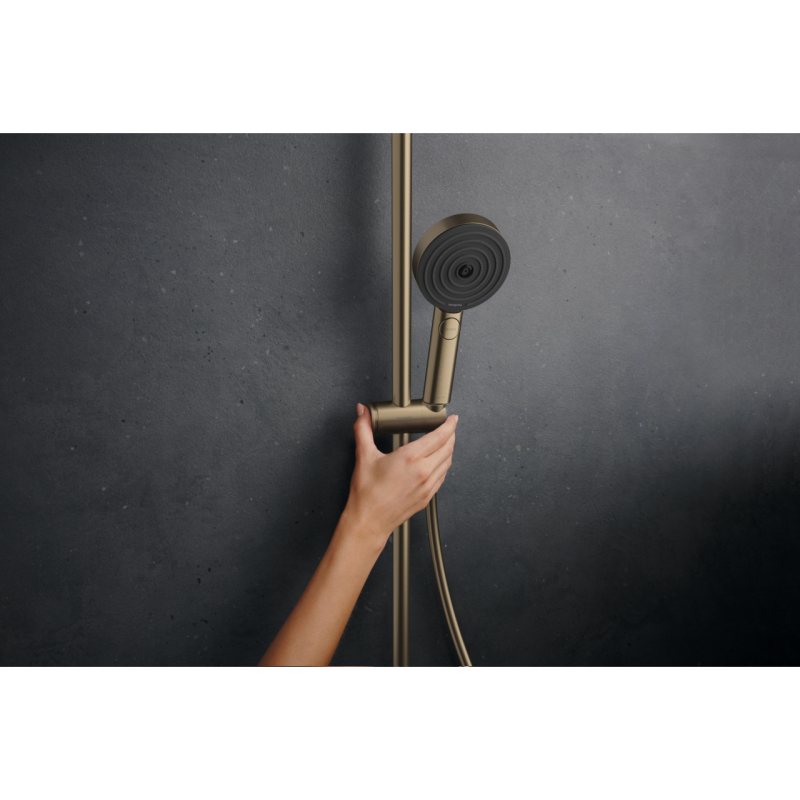 Hansgrohe PULSIFY S PURO Showerpipe душова система 260 з термостатом, колір шліфованна бронза, (24237140)