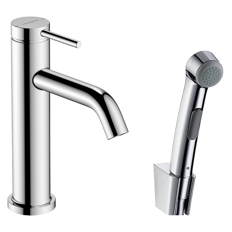 Hansgrohe TECTURIS S змішувач для умивальника 110, одноважільний, з гігієнічною лійкою, колір хром, (73211000)