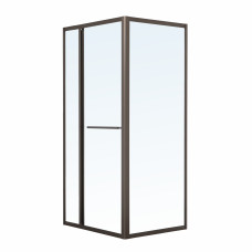 VOLLE CRUZE душова кабіна 90*90*200см, тип дверей COME IN, профіль metal gun, прозоре скло, (1047.124705)