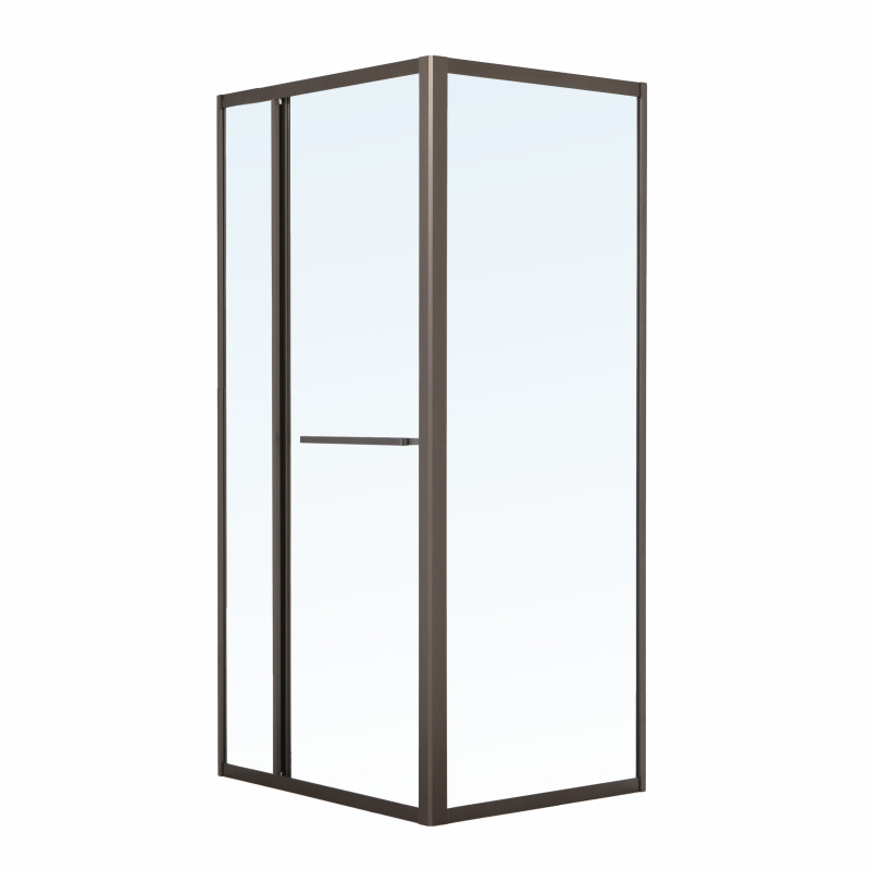 VOLLE CRUZE душова кабіна 90*90*200см, тип дверей COME IN, профіль metal gun, прозоре скло, (1047.124705)