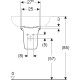Geberit SELNOVA напівп`єдестал для умивальника, білий (б/уп), (500.329.01.7)