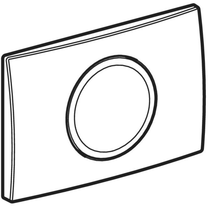 Geberit DELTA15 ROUND змивна клавіша, пластик, білий, (115.109.11.1)