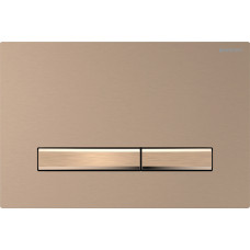Geberit SIGMA50 SQUARE змивна клавіша для подвійного змиву, червоне золото /червоне золото, матова, легко чиститься, (115.670.QB.2)