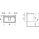 Laufen LANI тумба 80см с двумя ящ,подумывальник, белый матовый, (H4035521122601)
