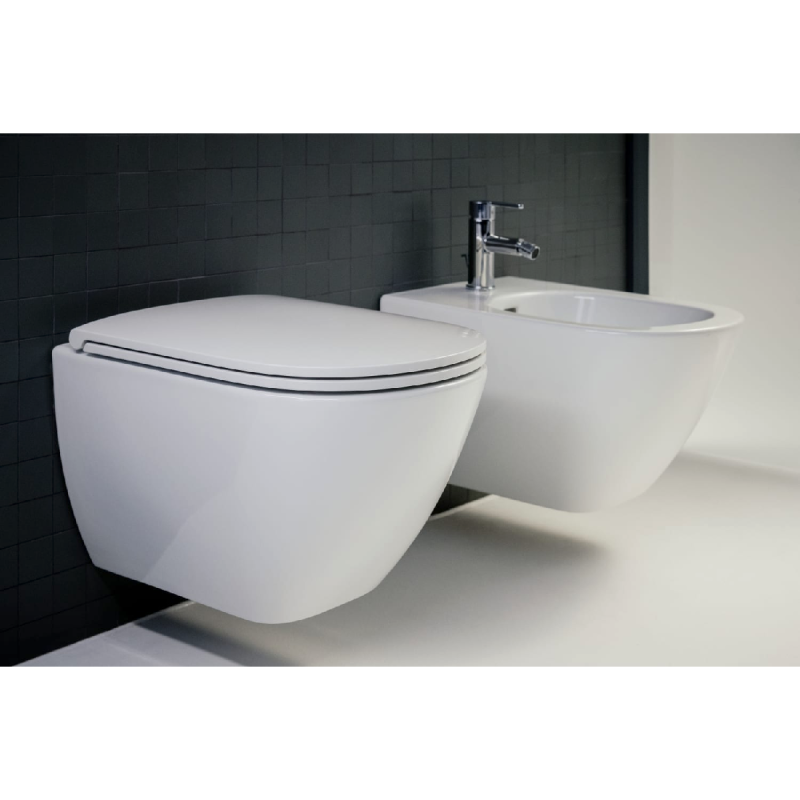 Laufen LUA Rimless унитаз подвесной, в комплекте с сиденьем Slim, (H8660800000001)