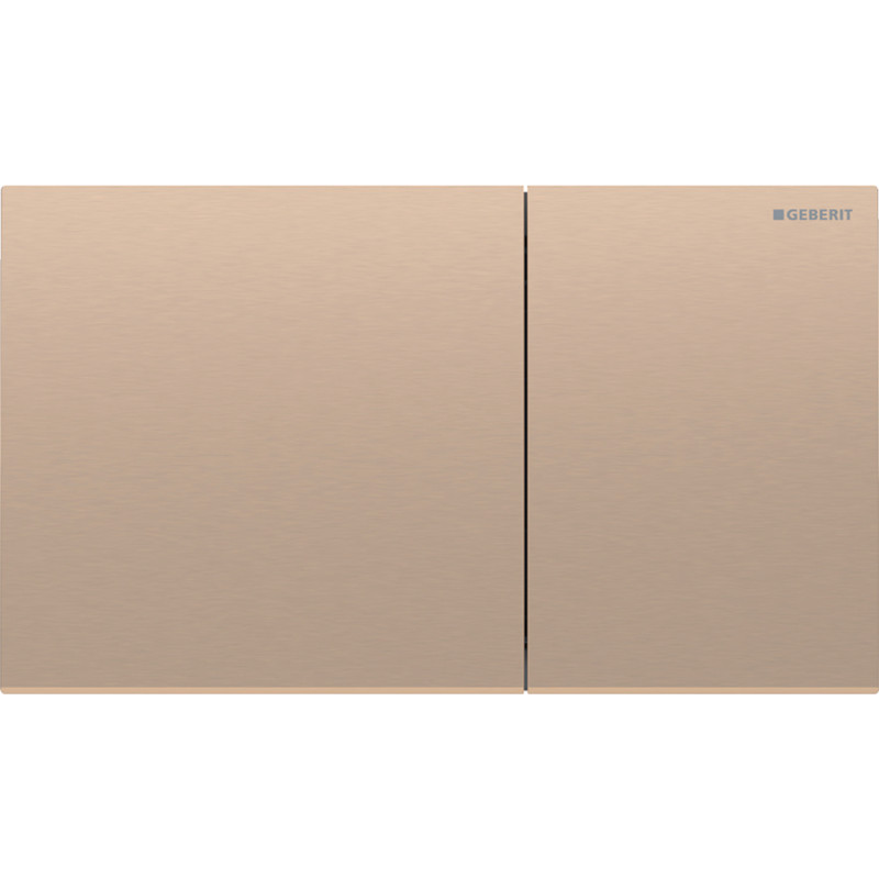 Geberit SIGMA70 SQUARE змивна клавіша для подвійного змиву, червоне золото / матовий, легко чиститься, (115.622.QB.1)