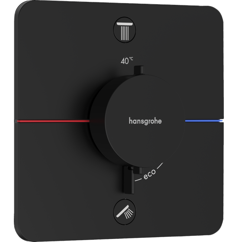 Hansgrohe SHOWER SELECT COMFORT Q термостат для 2х потребителей, СМ, цвет черный матовый, (15583670)