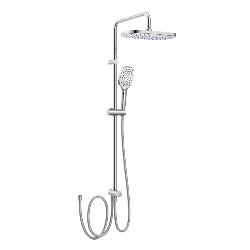 IMPRESE набір душовий, LABE змішувач для ванни, BILA DESNE система душова без змішувача (10175+T-00300SQ), хром, (SET20230912)