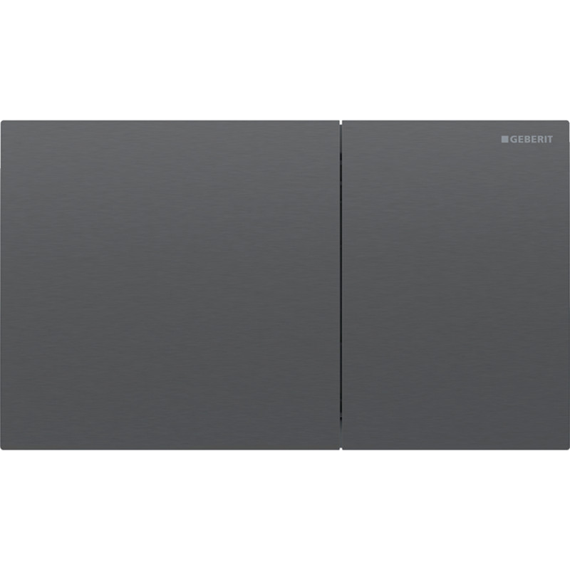 Geberit SIGMA70 SQUARE змивна клавіша для подвійного змиву, чорний хром /матовий, легко чиститься, (115.622.QD.1)