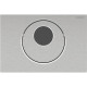 Geberit SIGMA10 ROUND змивна клавіша,автоматичне/ безконтактне/ ручне змивання, живлення від батарей, матова, легко чиститься/ декоративні кільця поліровані, (115.891.SN.6)