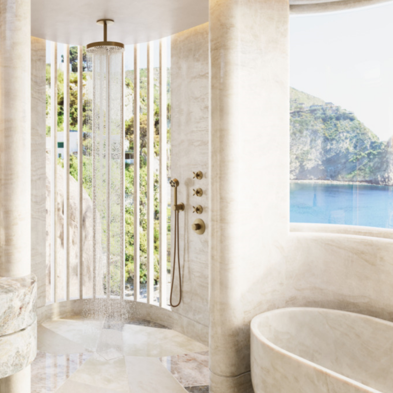 Axor ONE ручний душ, 75, 1 jet,EcoSmart, колір шліфованна бронза, (48651140)