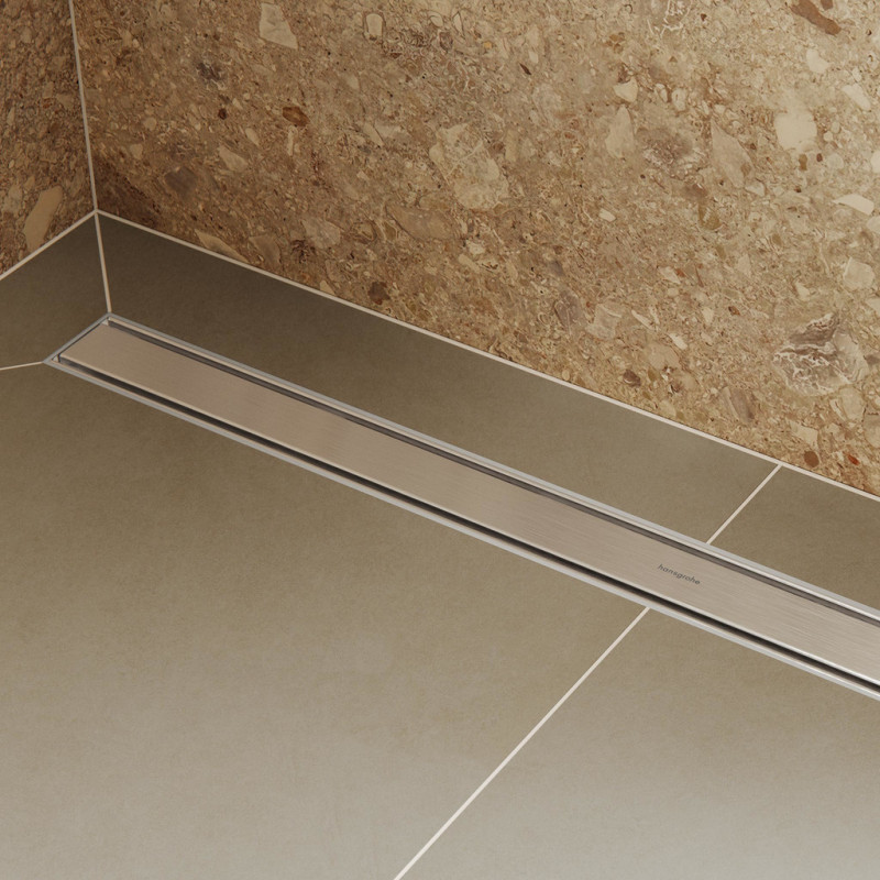 Hansgrohe RAINDRAIN ORIGINALтрап для душа 1200мм (комплект), цвет сталь, (56201800)